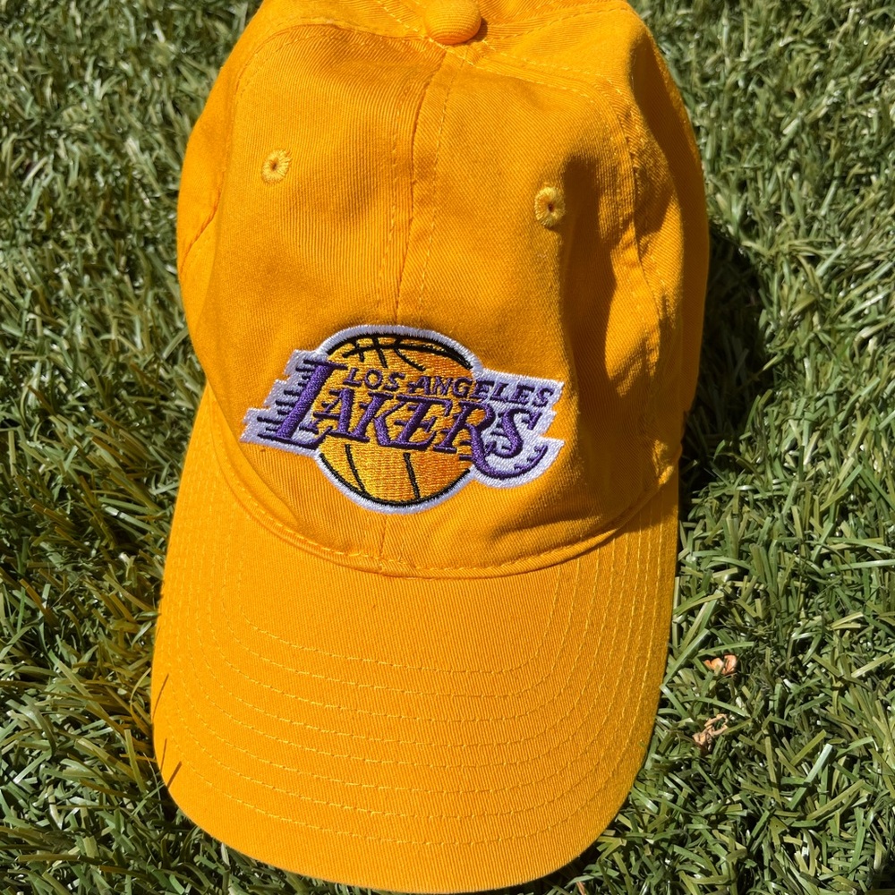 LakersBright Yellow Cap worn by all, men women and teens. Let's go Lakers!!